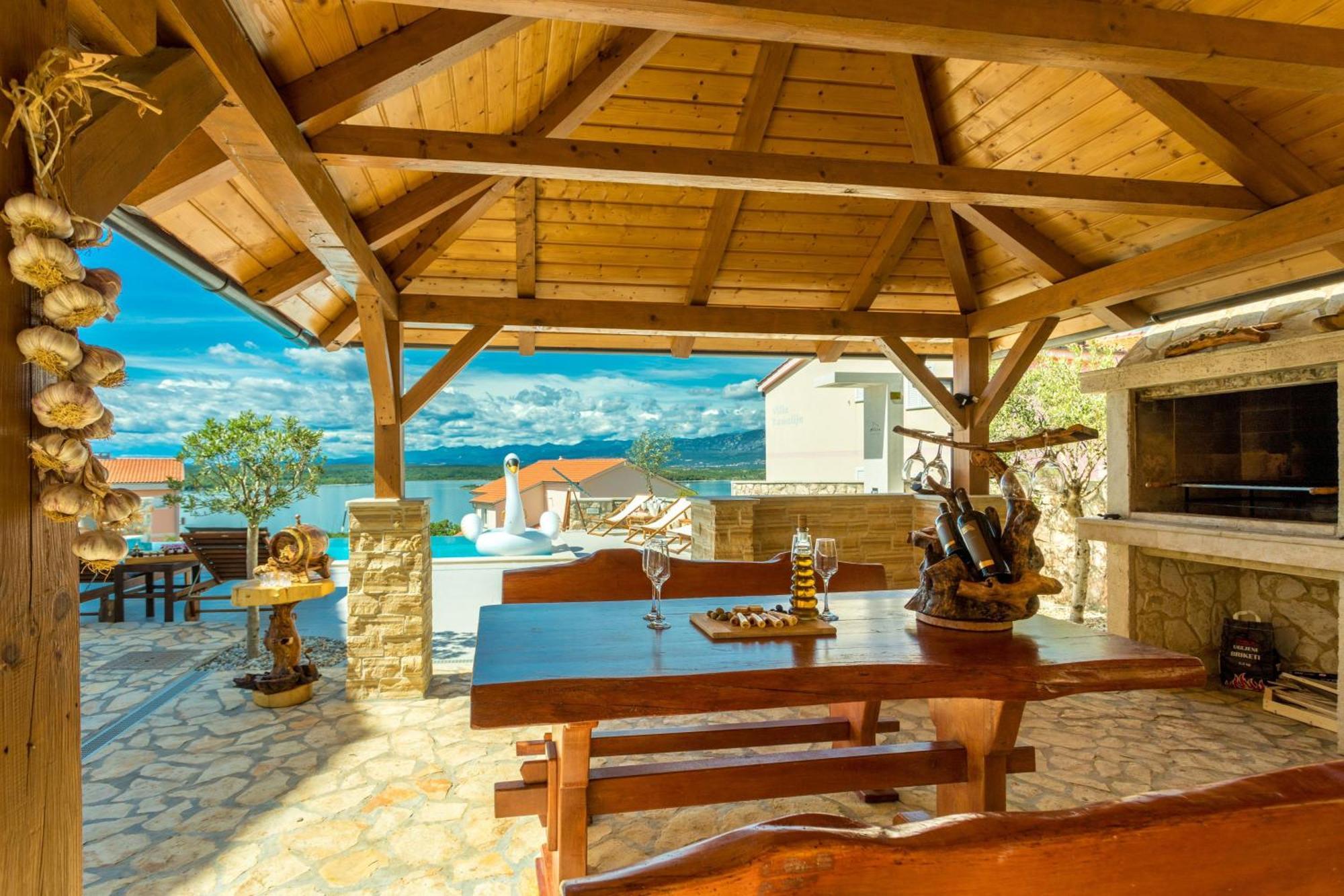 קלימנו Luxury Villa Allen With Pool חדר תמונה