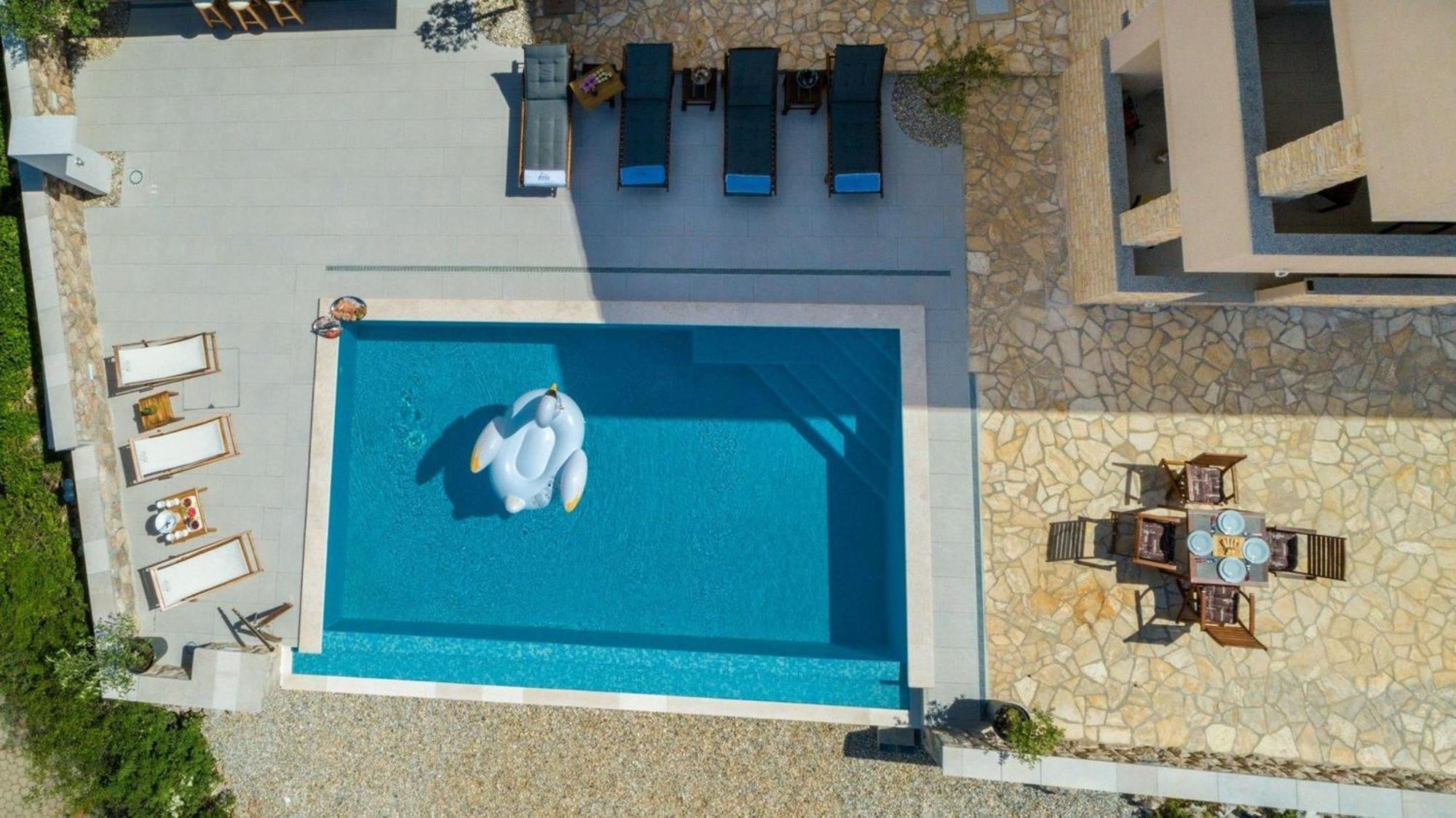 קלימנו Luxury Villa Allen With Pool חדר תמונה
